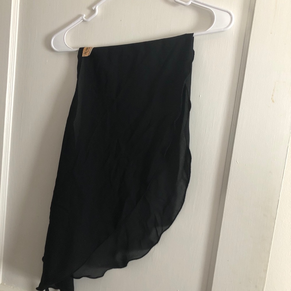 Child’s Black Mirella Wrap Ballet Skirt
